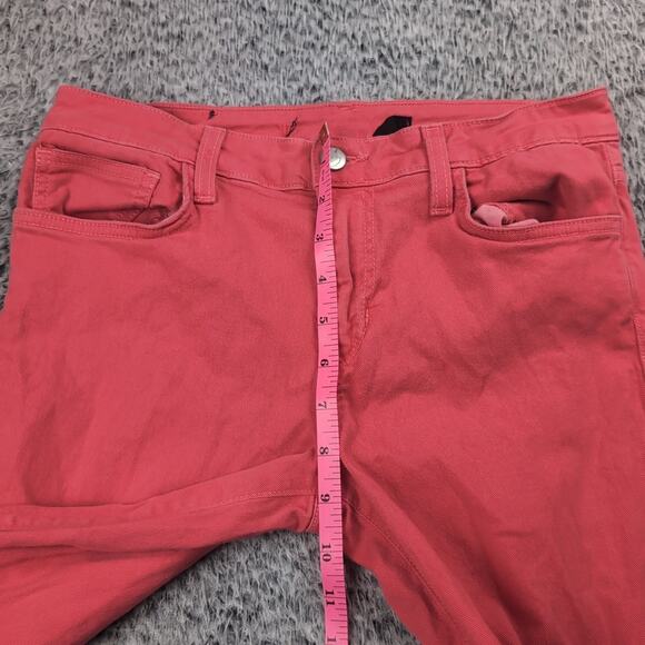 Joes Jeans Women 29 Pink Rocker Stretch Mid Rise Skinny Fit Denim Distressed - Picture 6 of 9